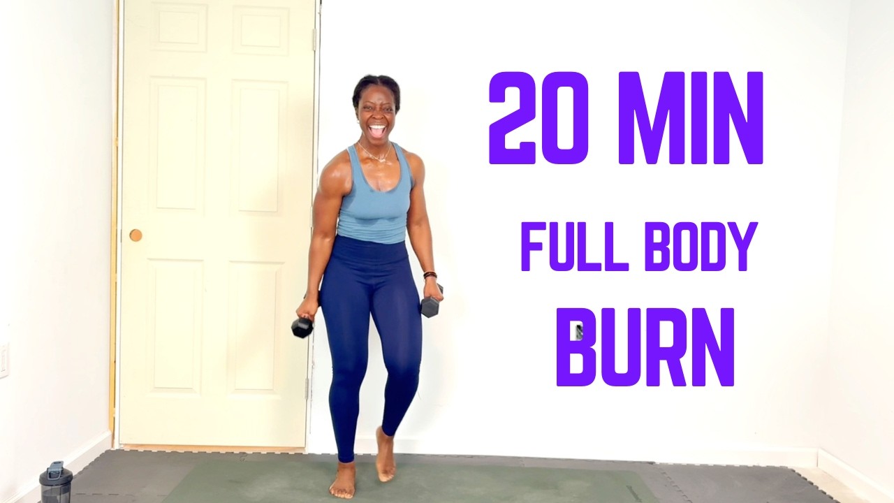 20 MIN Full Body Dumbbell Workout (Low Impact) | 5 lb Weights At Home
