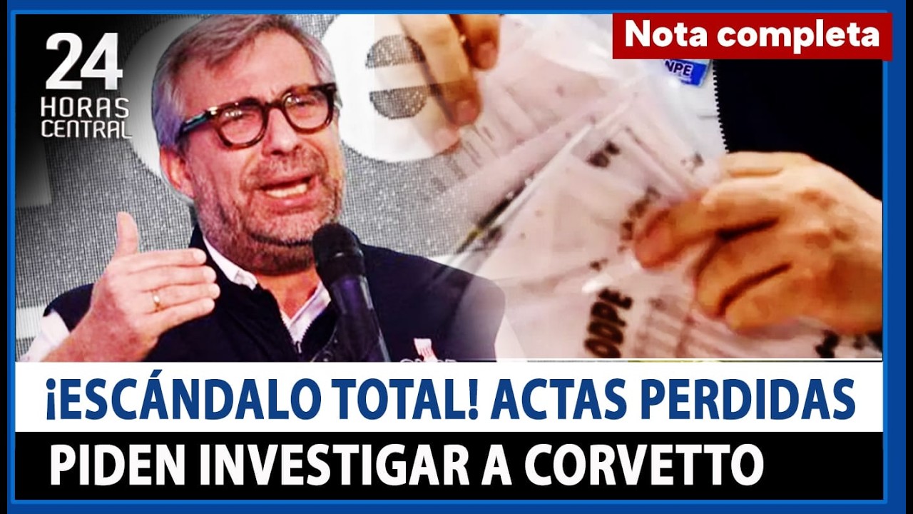 M&aacute;s actas perdidas sacuden a la ONPE y se pide investigar a Corvetto