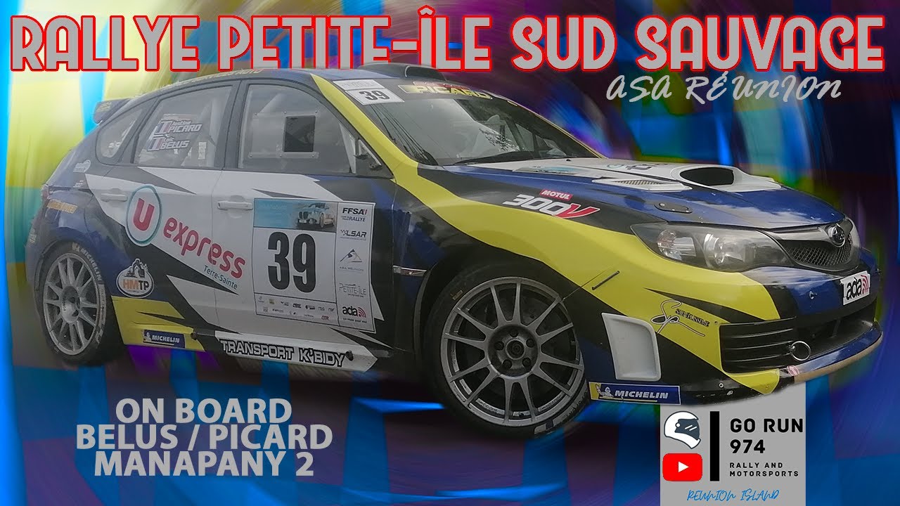 [4k] Rallye / Rally /// Petite-Île Sud sauvage / On board Belus-Picard Subaru Impreza R4 /// Réunion