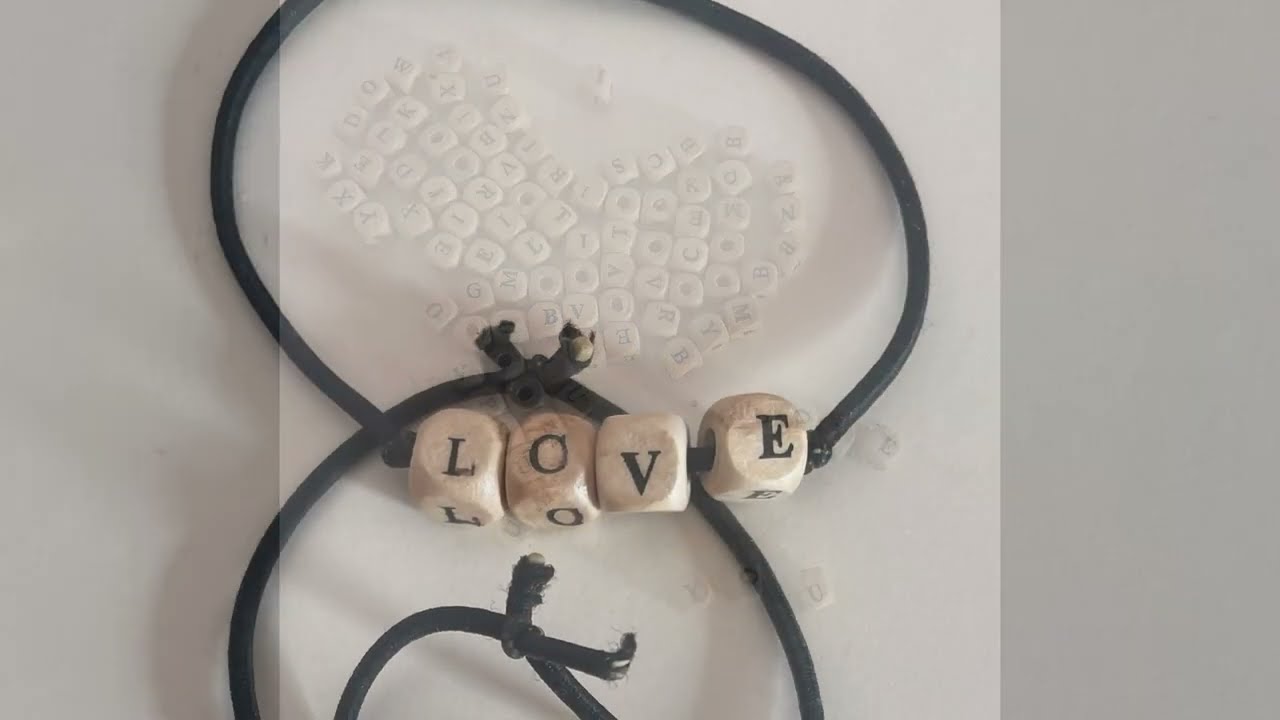 Cuore i love you❤️bracelet name #shorts #amo #handmade #valentinesday #nome #heart #cuore