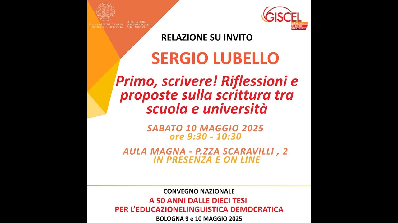 Primo, scrivere! Riflessioni e proposte sulla scrittura tra scuola e università