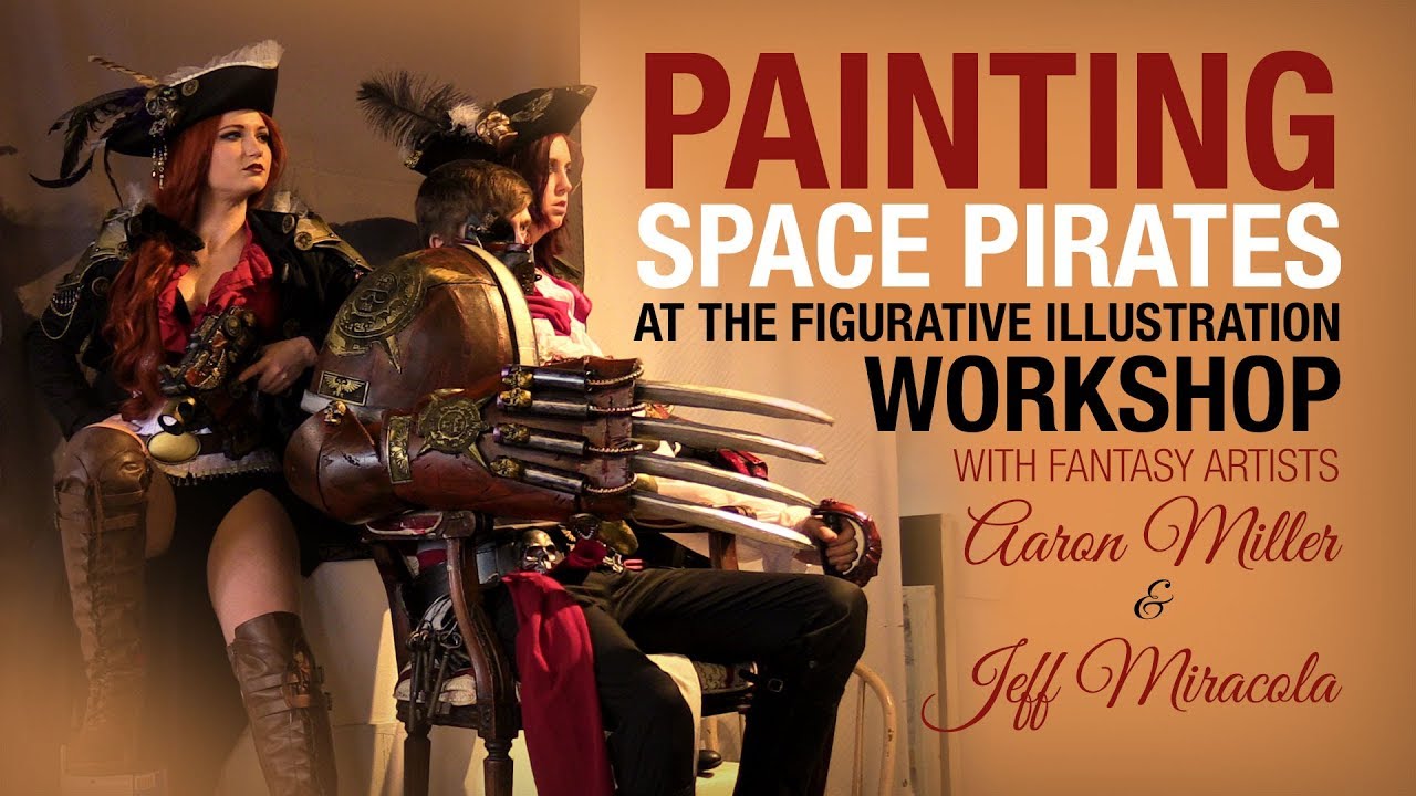 Painting Space Pirates at Figurative Illustration Workshop with Aaron Miller and Jeff Miracola