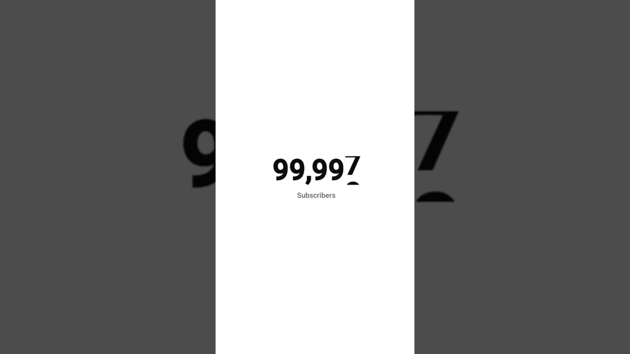 100K Subscribers Count On Live 