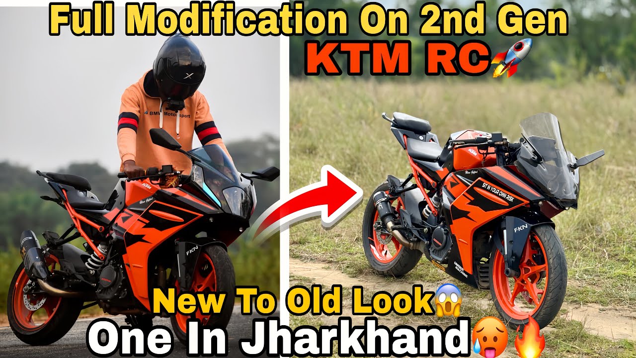 Fully Loaded ( Modified ) 2nd Gen KTM RC🥵🚀 / One In Jharkhand🤙🏻❤️‍🔥 // New Rc Convert In Old OG One🫠