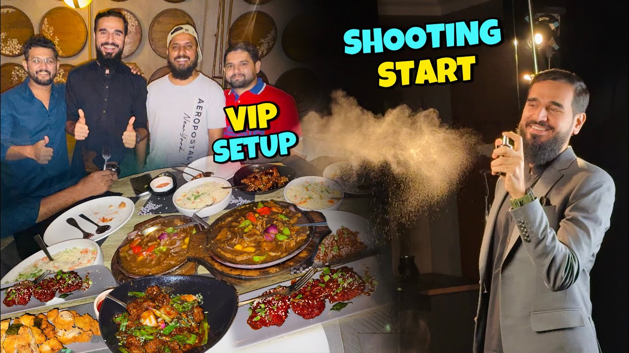 Finally shooting start hogai 😍 aur raat ko VIP setup hogaya hamara 😂