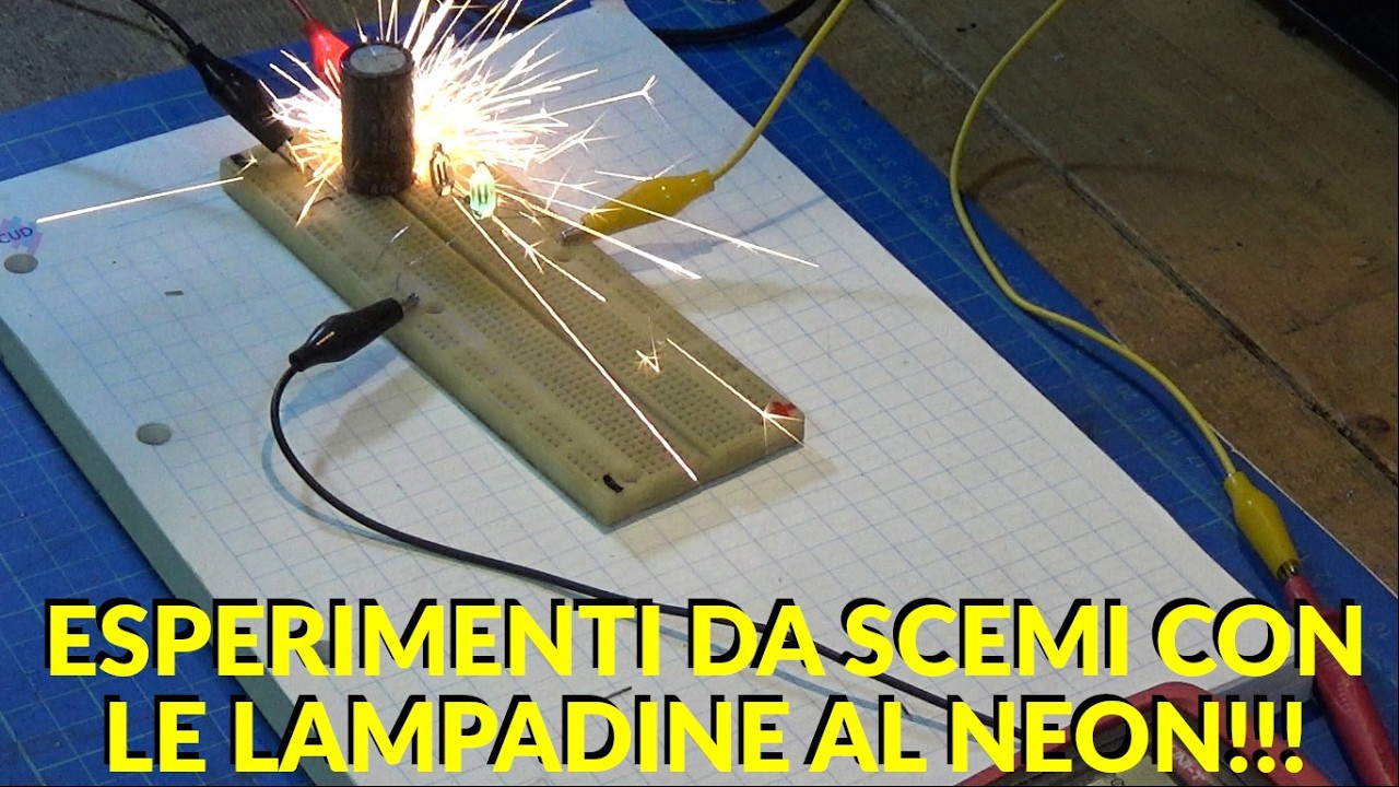 Una Serie di ESPERIMENTI SCEMI ASMR con le Lampadine al NEON #lab #esperimento #science #asmr #fun