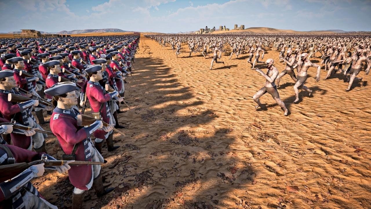 25 000 красных мундиров против 1 500 000 зомби - Ultimate Epic Battle Simulator 2 | UEBS 2