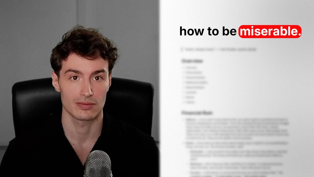 how to be broke, unhealthy, lonely and dumb.