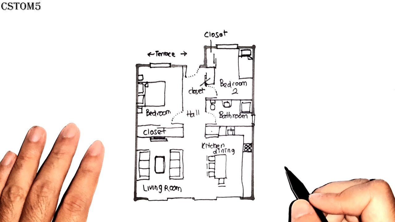 How to Build Small House Plan with 2 Bedrooms