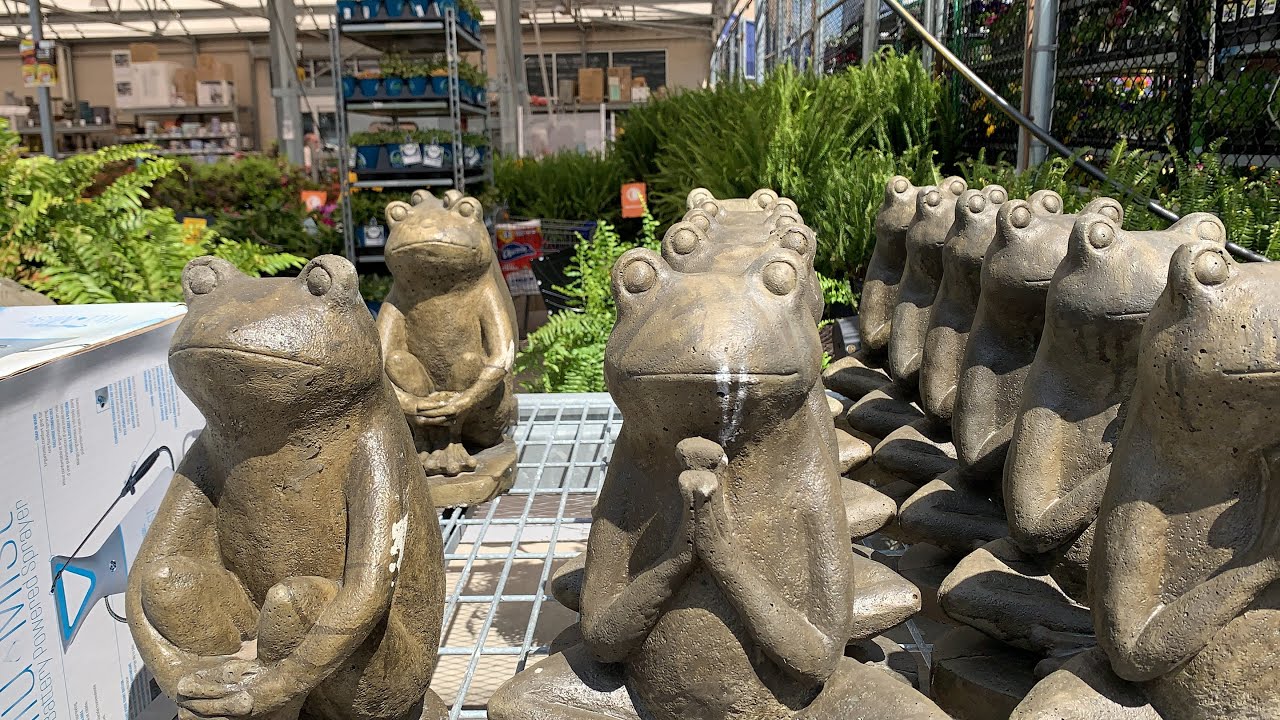 Spring time Shopping time! | Beautiful flowers with this Beautiful frog Statue | 
