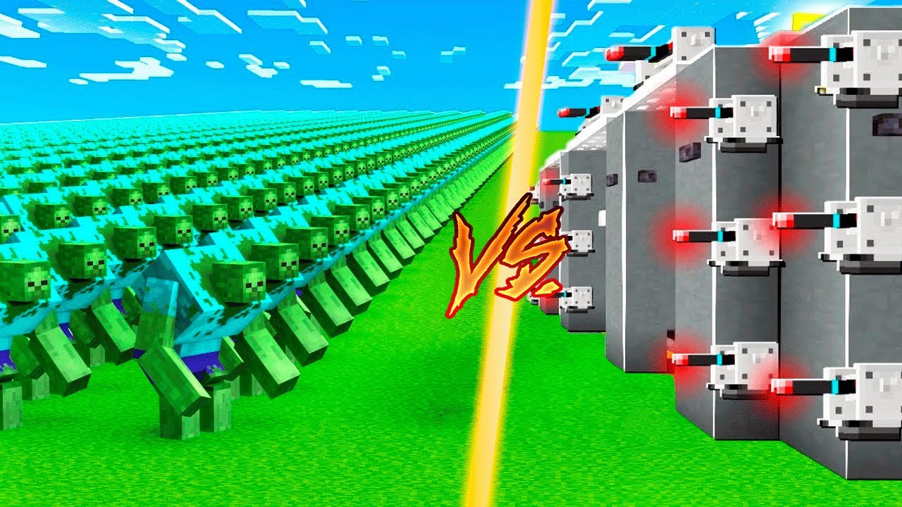 1000 ZOMBIES MUTANTES VS la CASA MÁS SEGURA DE MINECRAFT 😨