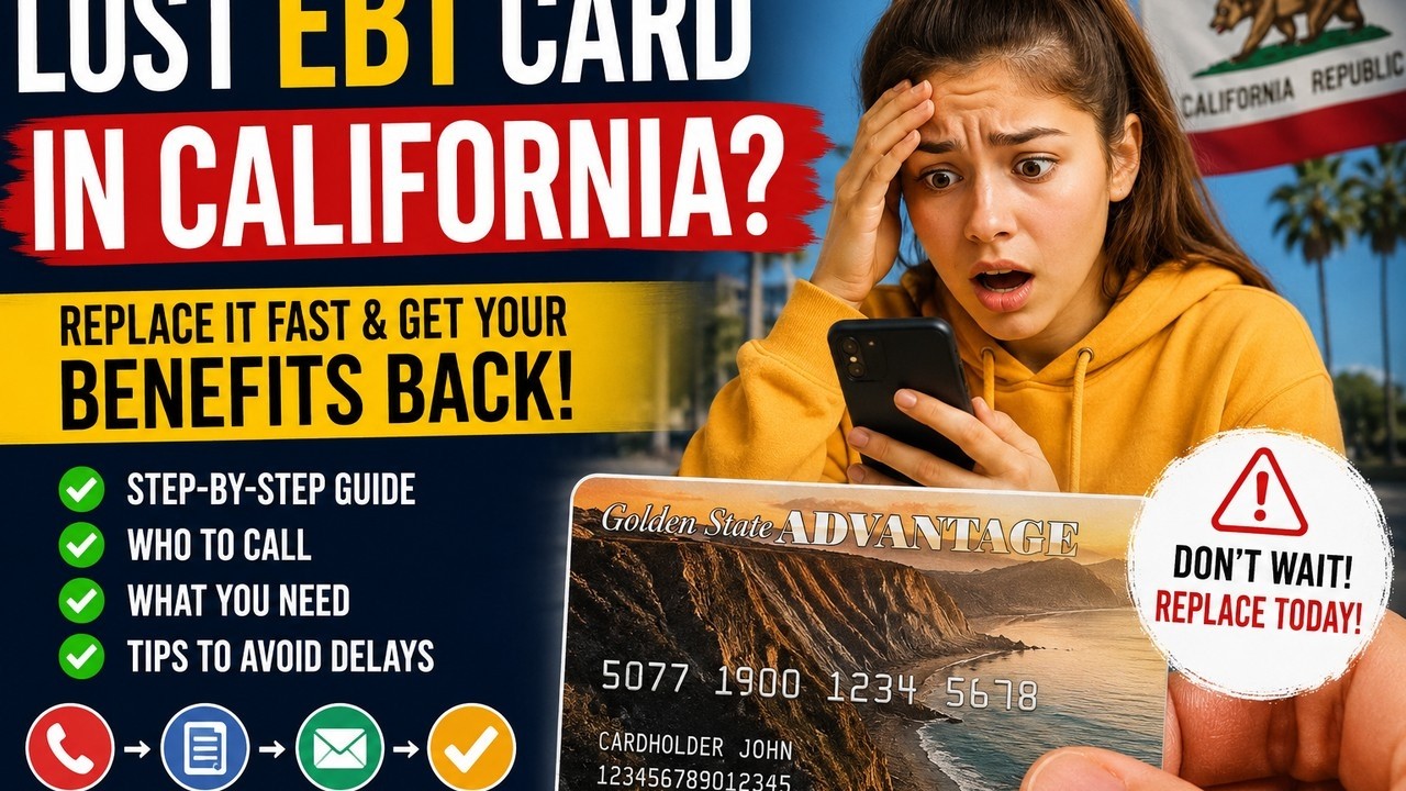 How to replace a lost ebt card in California