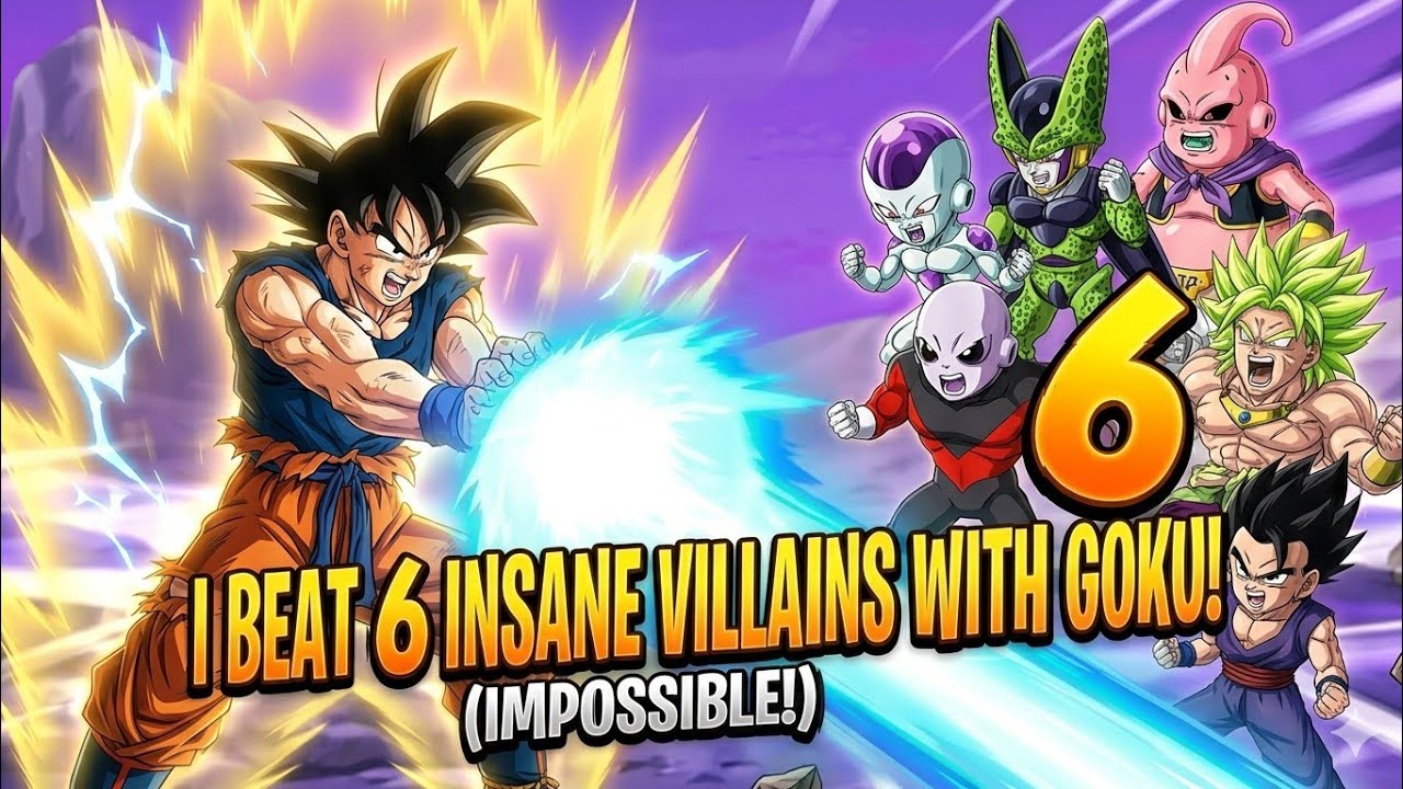 I Beat 6 INSANE Villains with Goku 😳 (Impossible!)