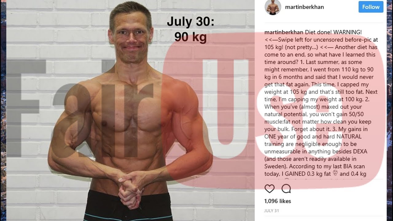 Jason, Has Martin Berkhan Joined The Darkside & Cashed In His Natty Card?