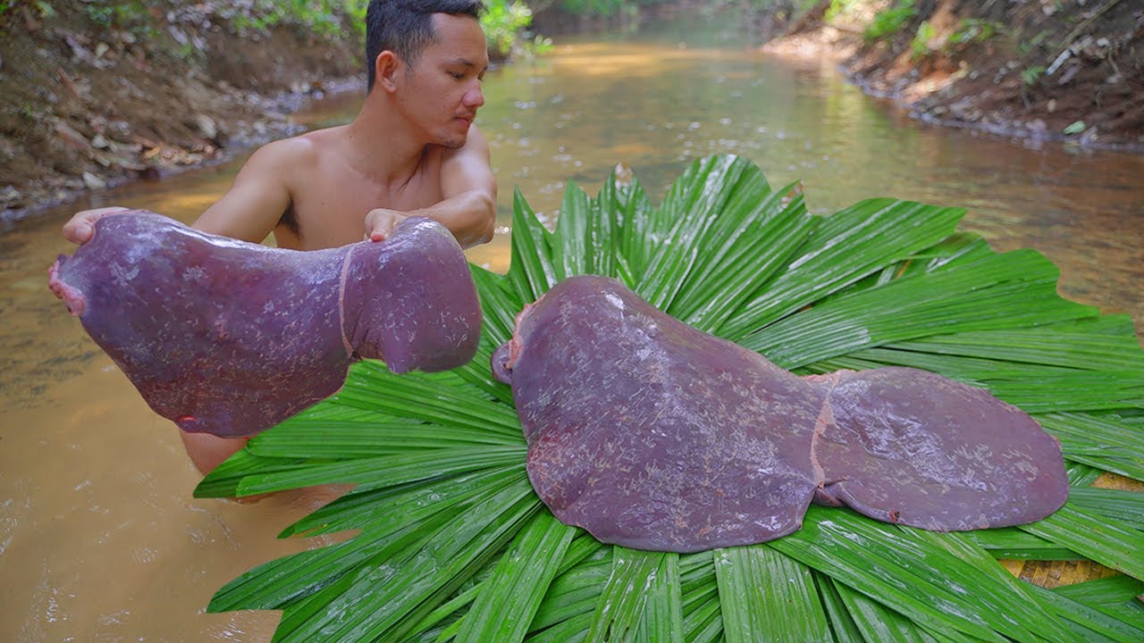 So Big Cow Liver Cooking Recipe Eat to Survival
