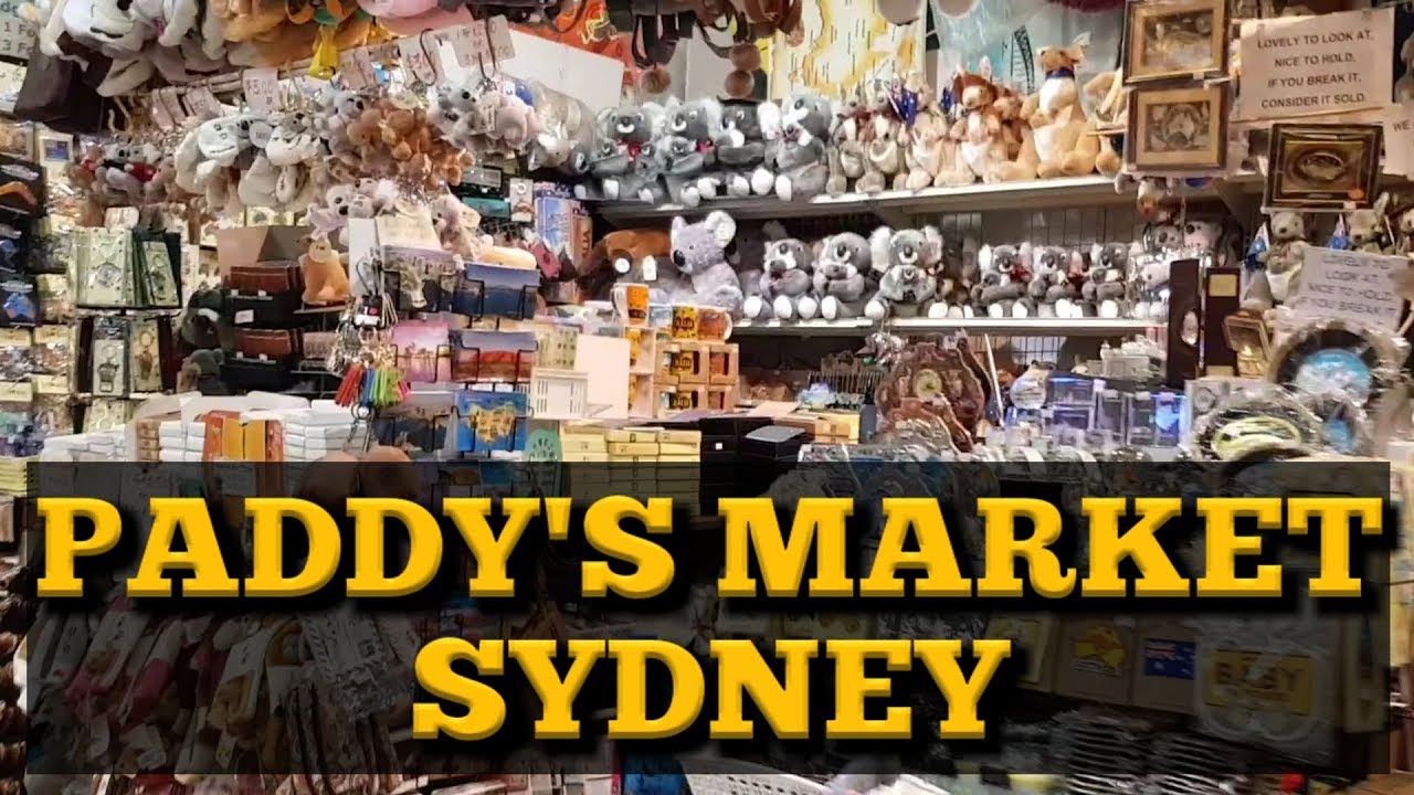 Shopping at Paddy's Market Sydney. Buy Australia Souvenirs. Cheap bargain souvenirs.