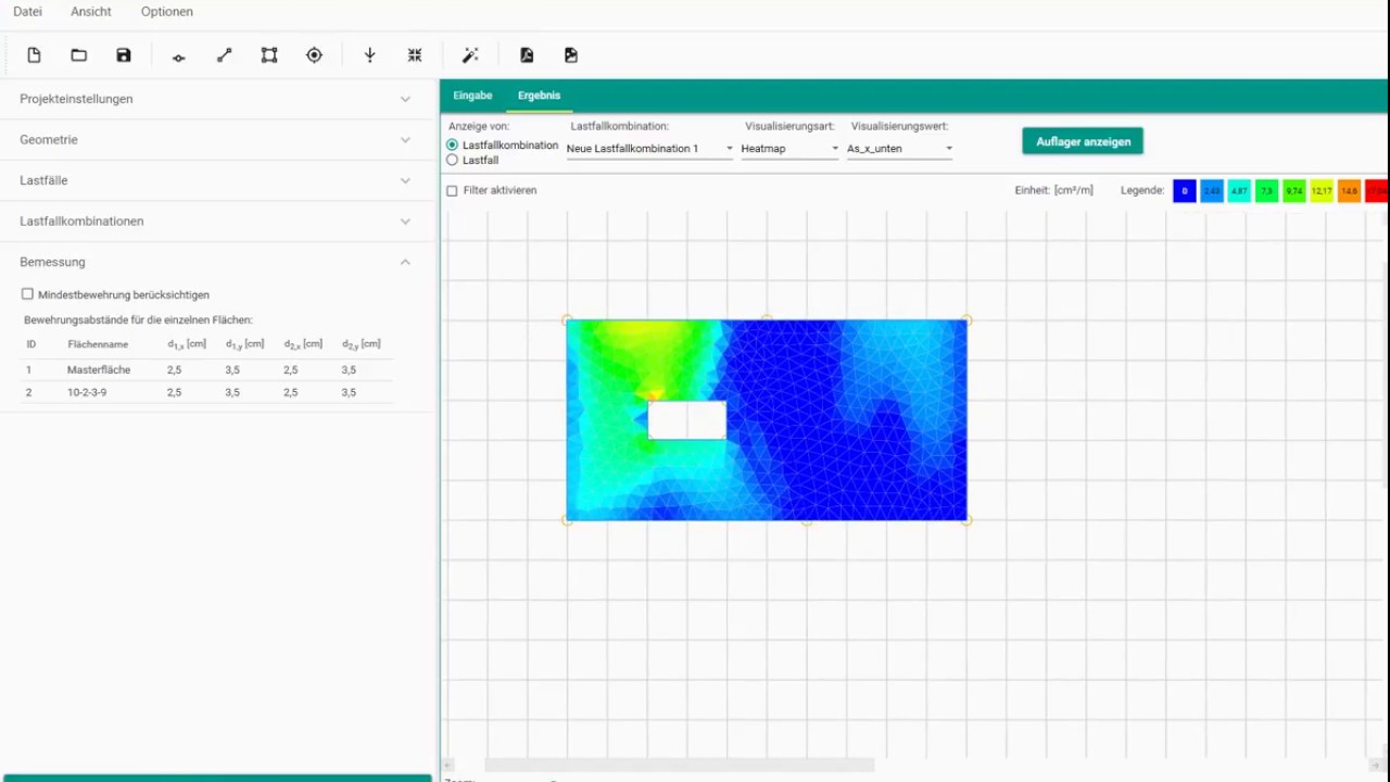 Pollux Statiksoftware Plattenedition Tutorial 1  Eingabe