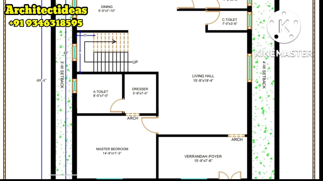 North Facing Plot 1548 Sq.ft||Ground Floor Plan As Per Vastu Shastra||Subscribe #architectideas
