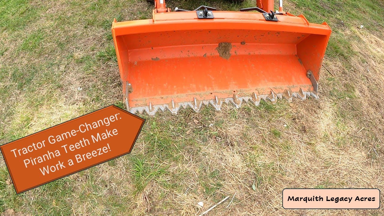 Trying out our new Piranha Teeth on the Kubota L2502.  Are they worth the investment?