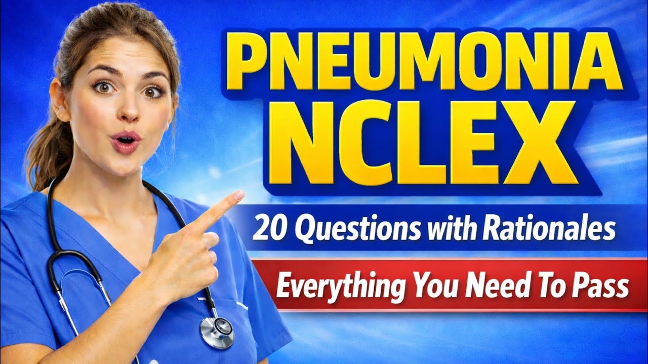 20 Pneumonia NCLEX Questions and Answers With Rationale | NCLEX Review 2026