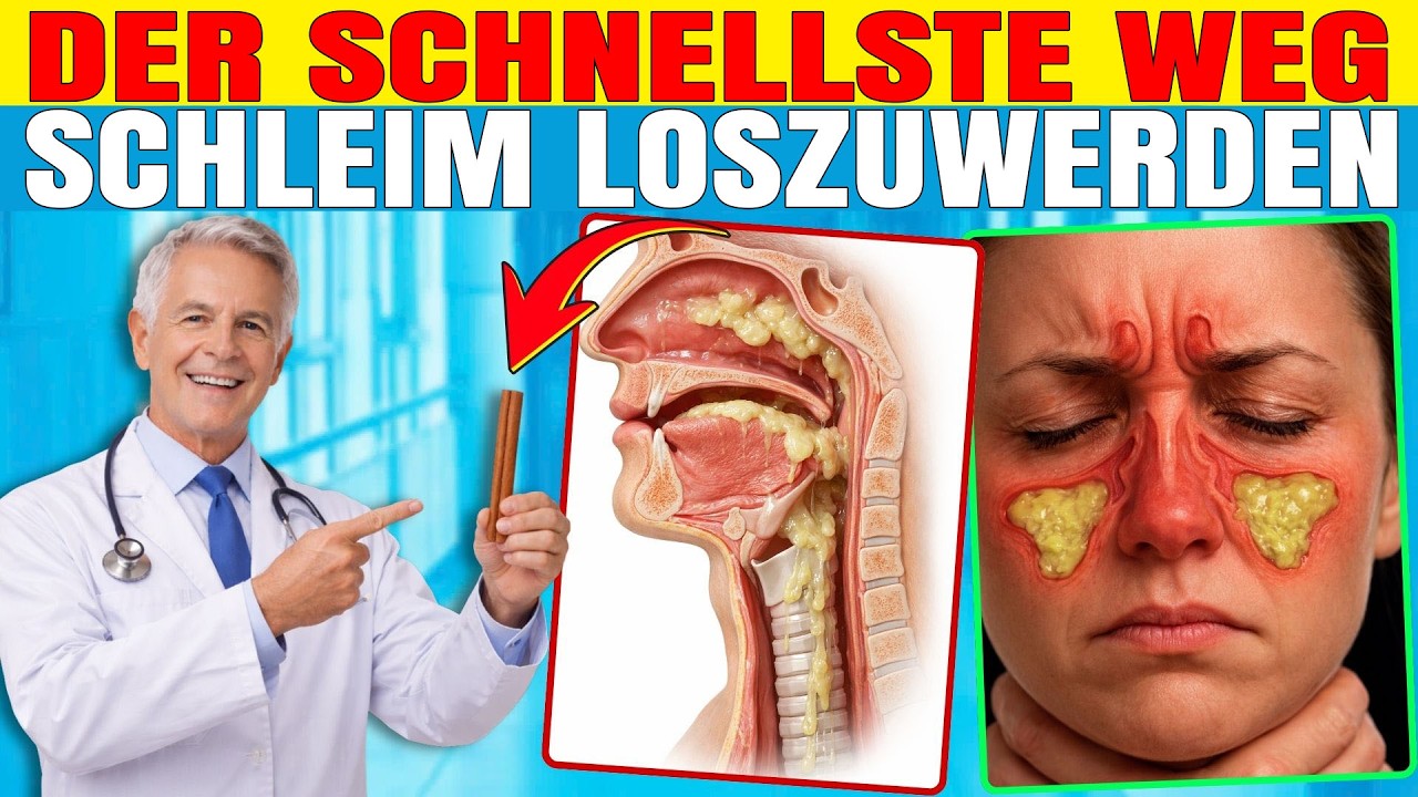 Schleim im Hals – Beseitigen Sie zähen Schleim, Räuspern und Husten JETZT!