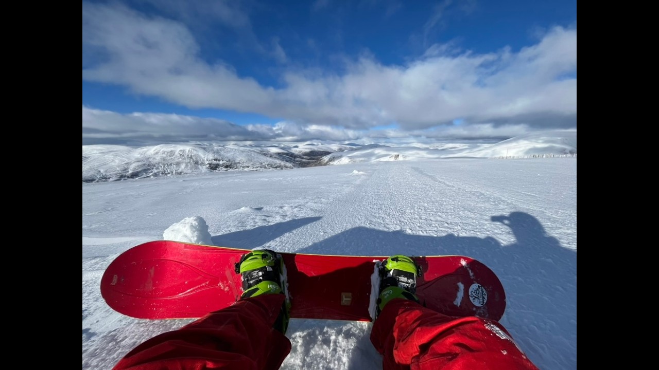 Snowboarding Glenshee, Scotland Friday13th 2026
