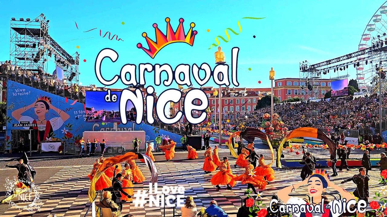 Batailles de Fleurs 🌹 PARADE CARNAVAL DE NICE 2026  💃🎊VIVE LA REINE🪻🌻🌷🌼🌺  FLOWER PARADE  🌍 4K 60fps
