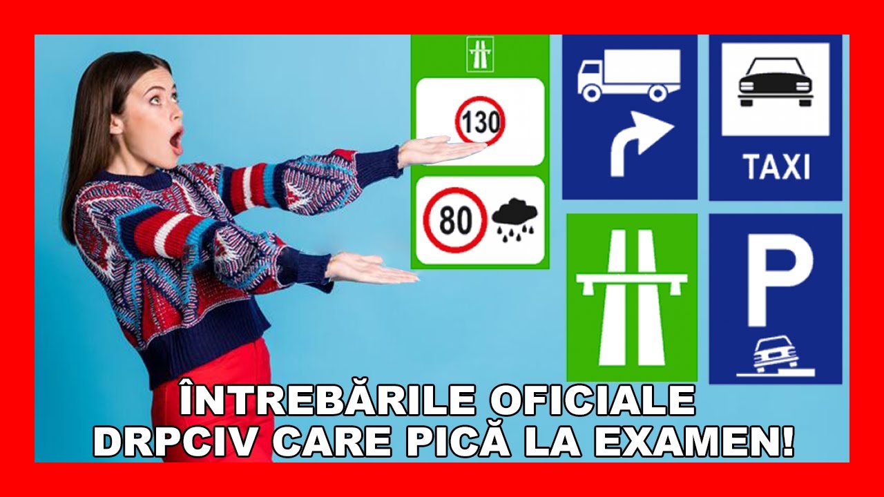 #30 Chestionare auto oficiale DRPCIV explicate categoria B