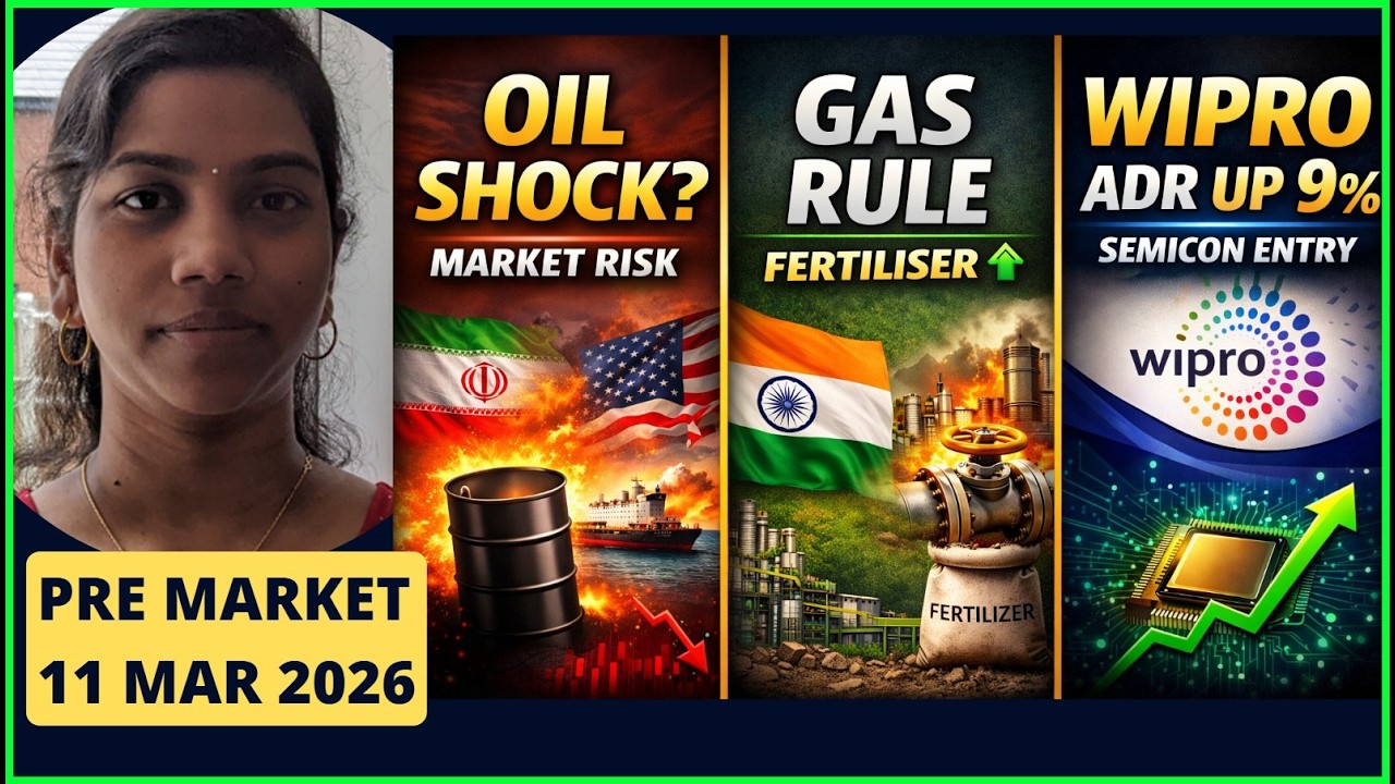 Wipro ADR Up 9% - Why ? & Oil Shock?  & Gas Rule | Pre Market Report &ndash; 11 Mar 2026 #nifty #banknifty