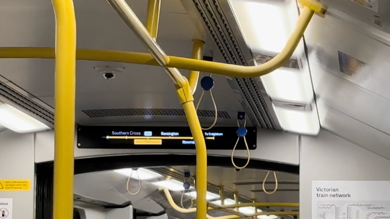 A Trip from Flinders Street to North Melbourne Skipping Southern Cross - Rare Night Network Service