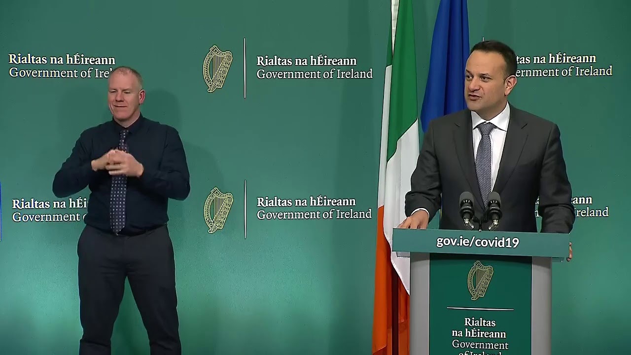 Briefing by Taoiseach Leo Varadkar on coronavirus