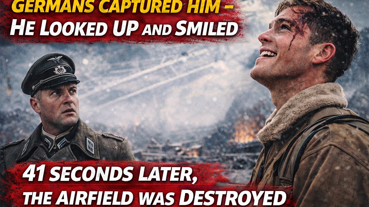 Germans Captured Him - He Looked Up and Smiled, 41 Seconds Later, the Airfield Was Destroyed