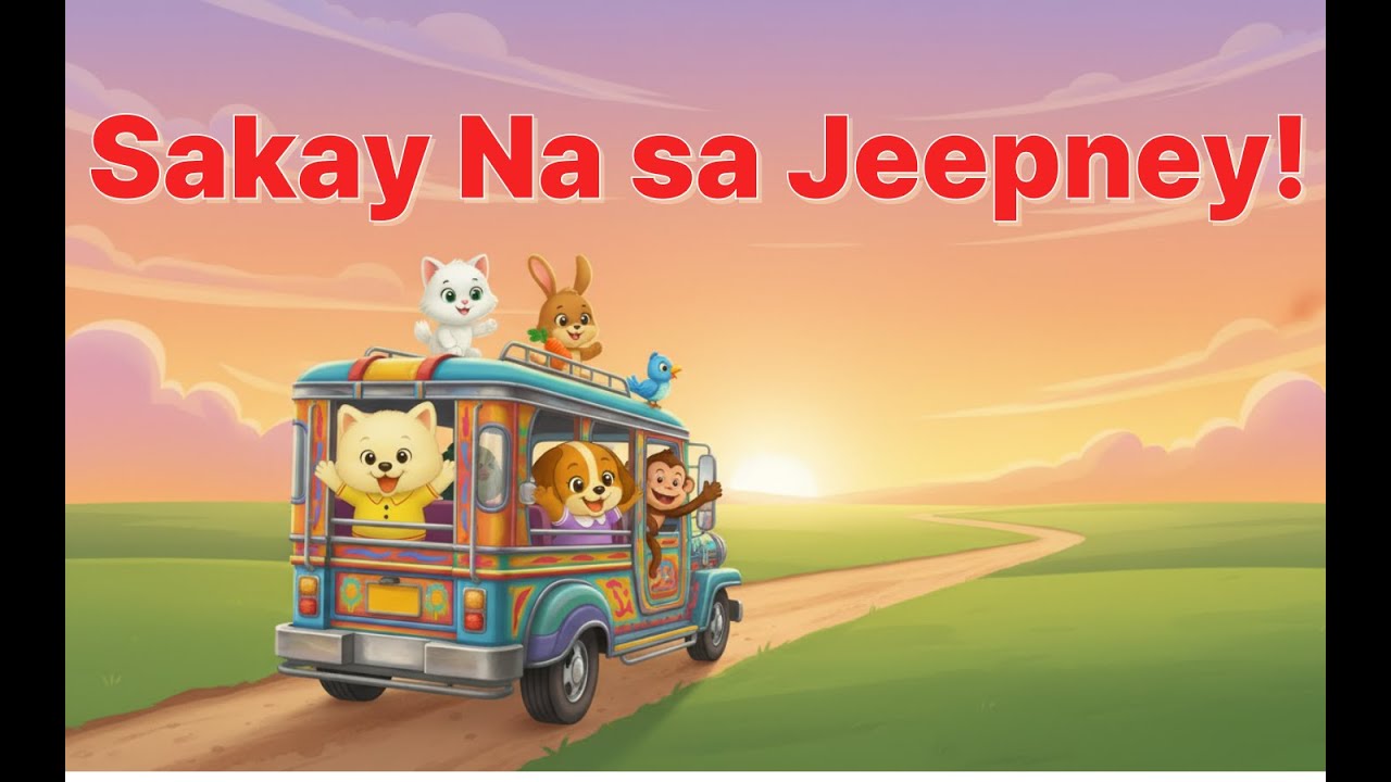 Sakay Na sa Jeepney! 🚍 | Filipino Children’s Song