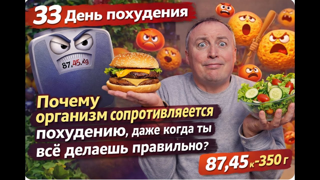 3️⃣3️⃣ День похудения | Почему организм сопротивляется похудению, даже когда ты всё делаешь правиль