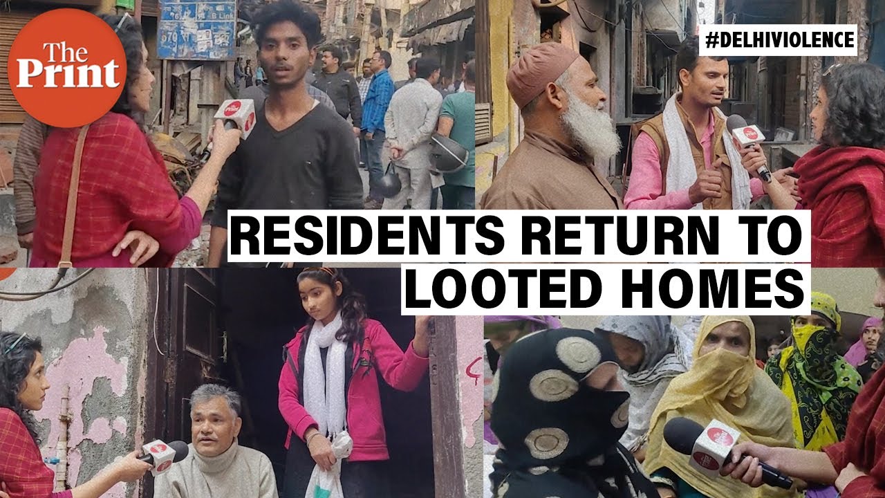 Delhi's Shiv Vihar residents return home after riots, to find their homes looted