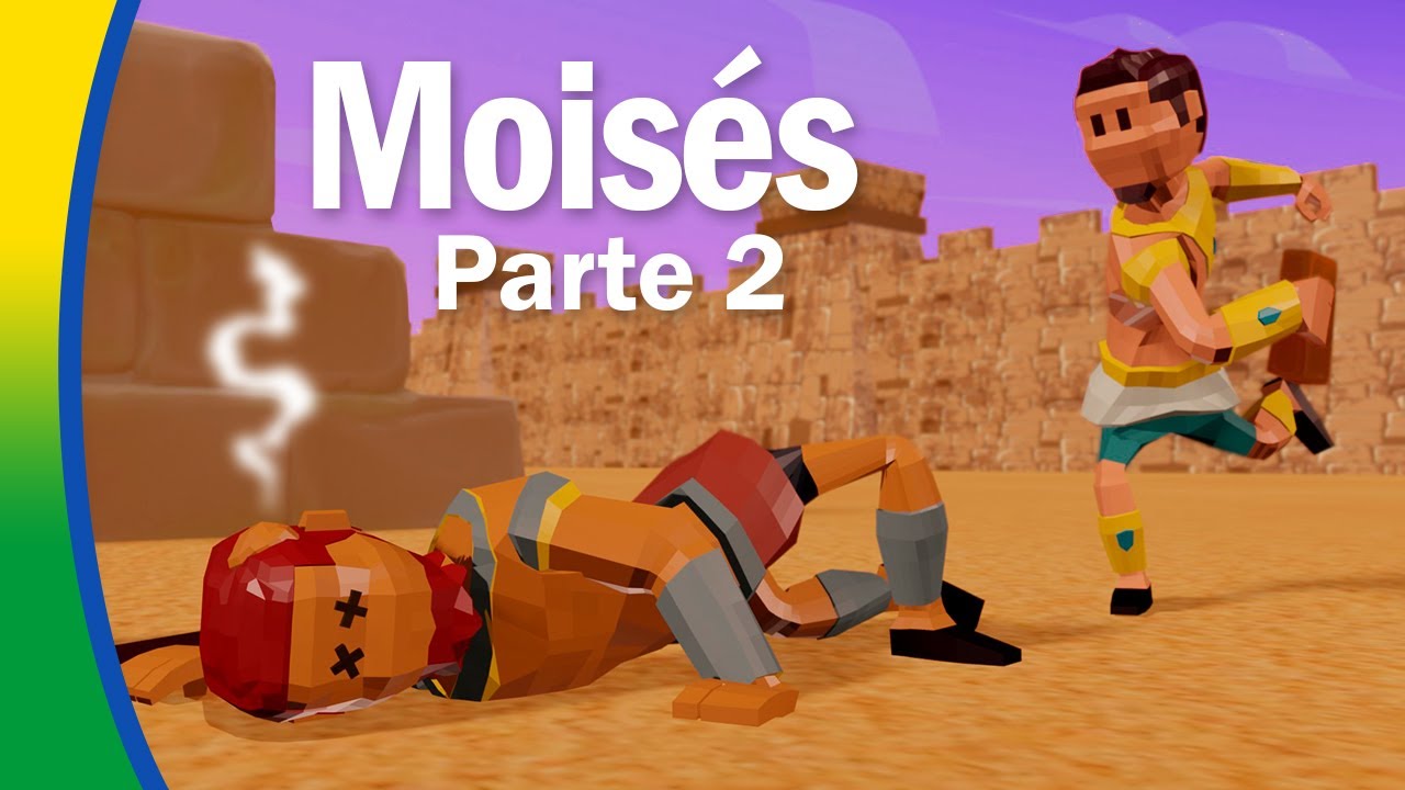 MOISÉS Parte 2: Moisés foge do Egito 🏃 Bibtoons BRA! * Histórias Bíblicas Animadas em Português