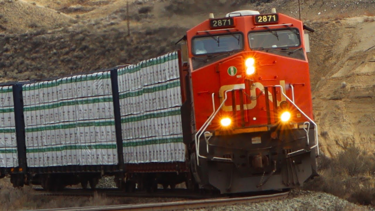 Trains in the cold Canadian desert! CP and CN!