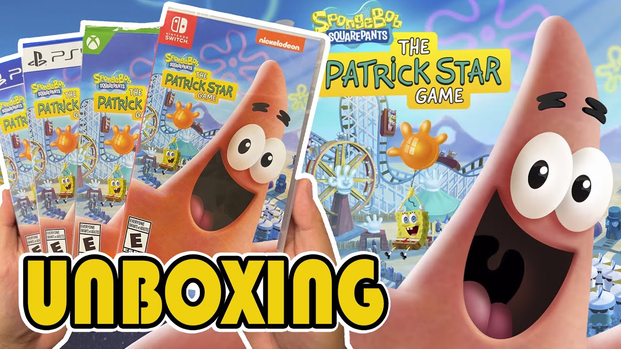 Распаковка игры SpongeBob SquarePants The Patrick Star (PS4/PS5/Nintendo Switch/Xbox One/XSX)