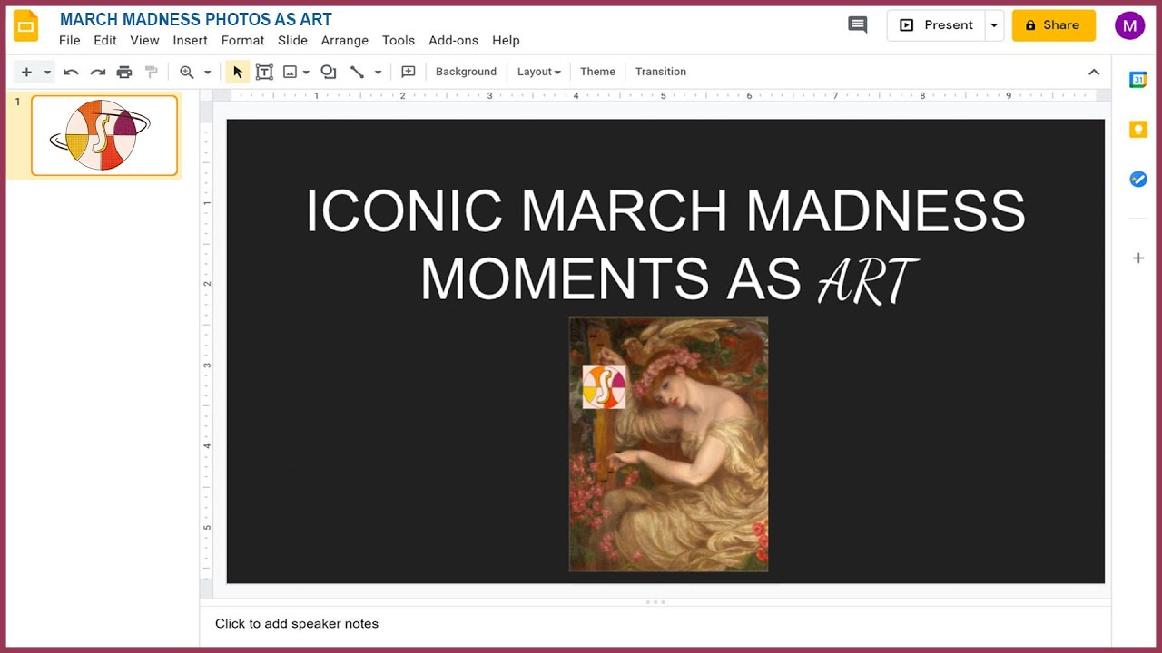 Iconic March Madness Moments As Art