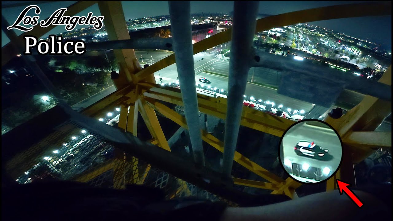 Climbing a Crane in Southeast Los Angeles