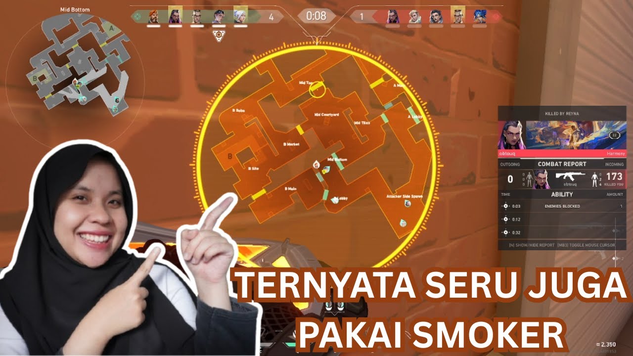 VALORANT: Nyesel Baru Tahu! Ternyata Role Smoker Lebih Seru?😱| GAMEPLAY #8 - OliveOliviaa_