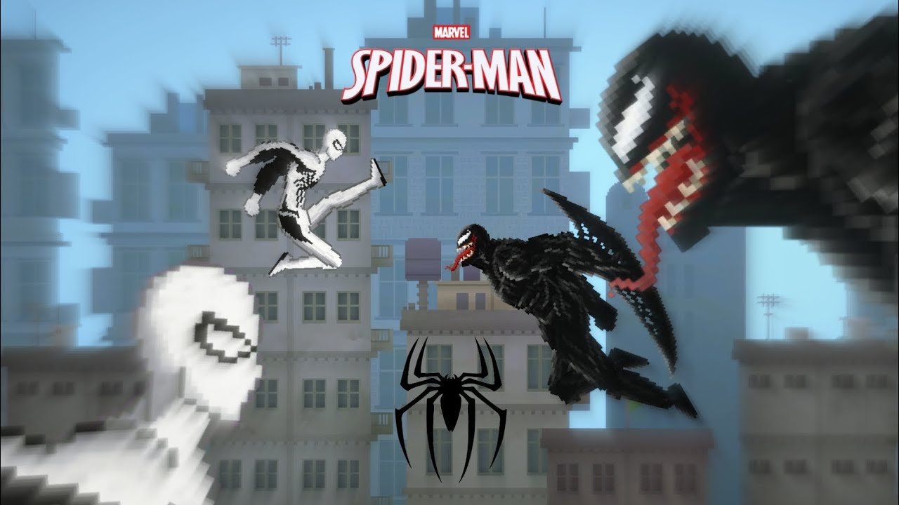 SPIDERMAN vs VENOM | Melon Sandbox Mod