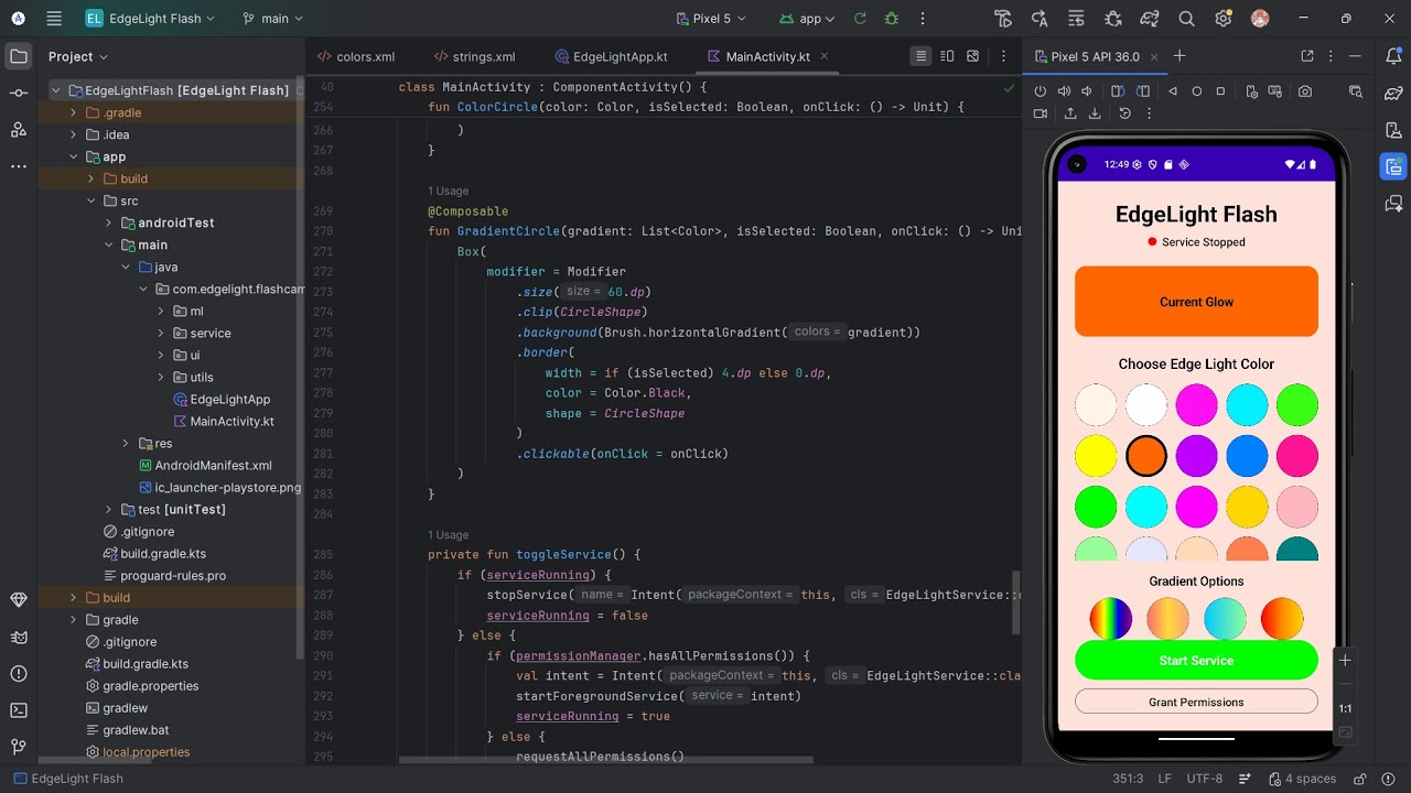 Build a MacBook-Style Edge Light on Android (Kotlin + ML Kit)