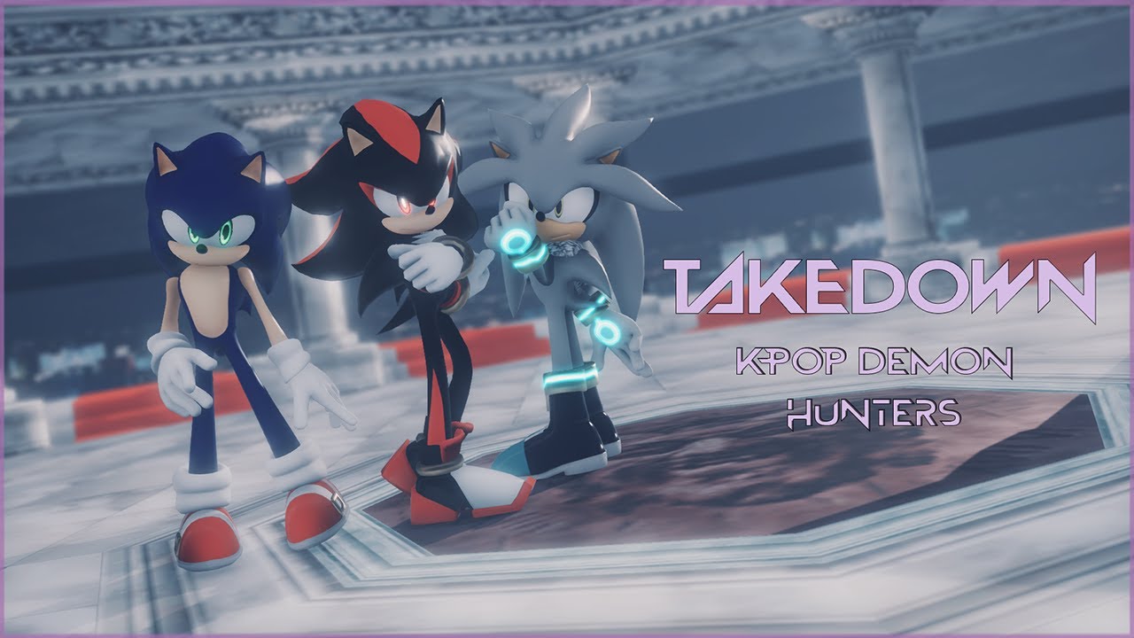 [MMD] Huntrix - Takedown (мужская версия) с участием Shadow, Sonic и Silver