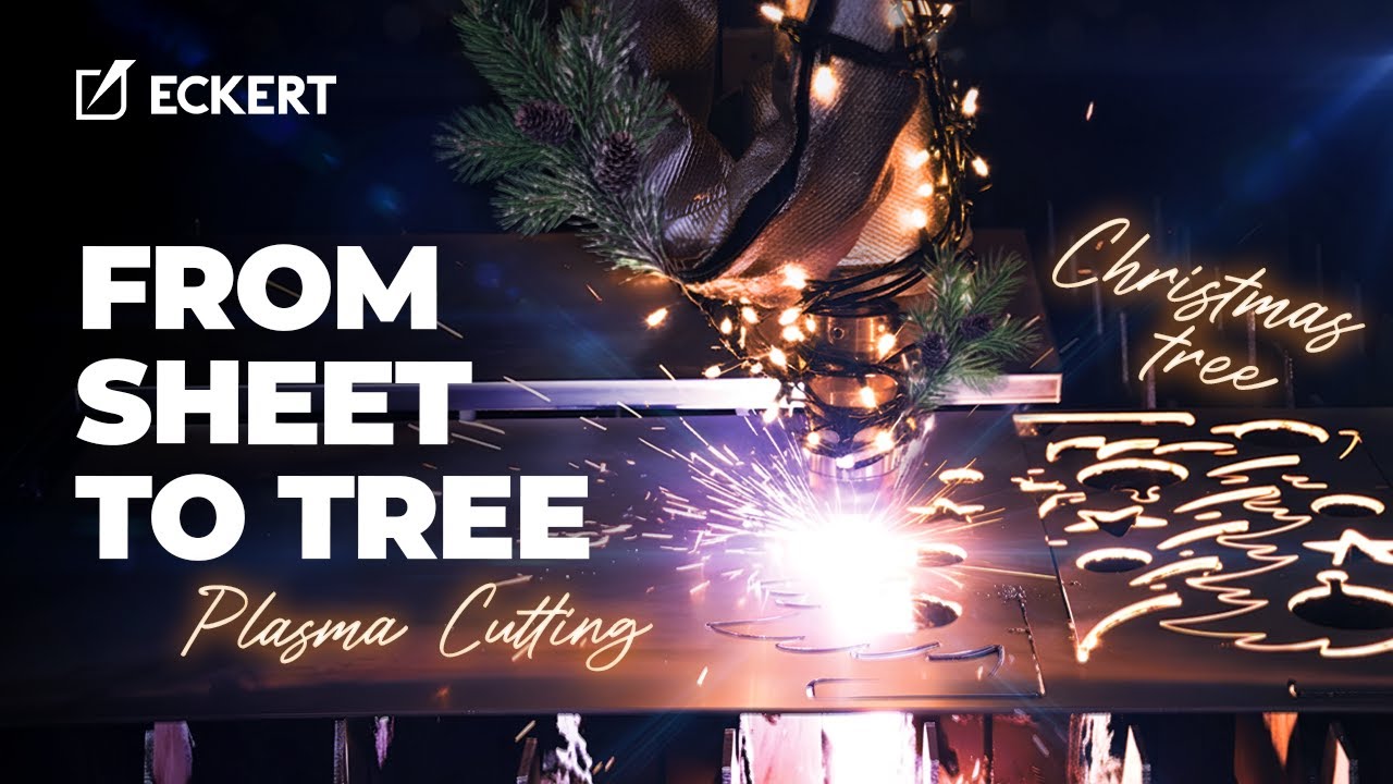 Flat-Pack Steel Christmas Tree | CNC Plasma Cutting + 6-Piece Assembly