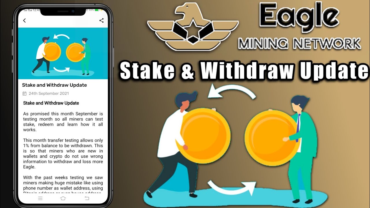 Eagle Network new update | eagle stake and withdraw update | eagle network free mining App