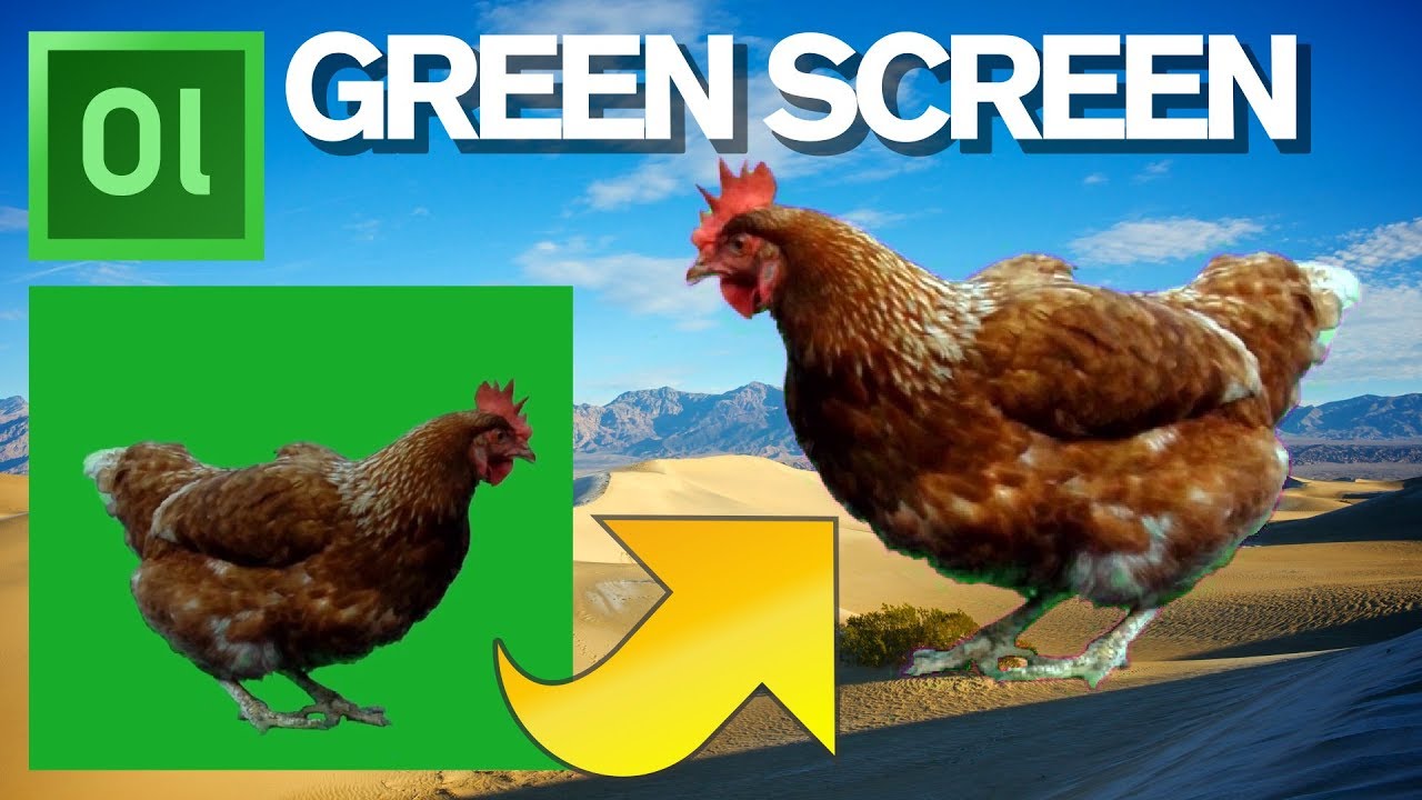 Green screen replacement in Olive Video Editor
