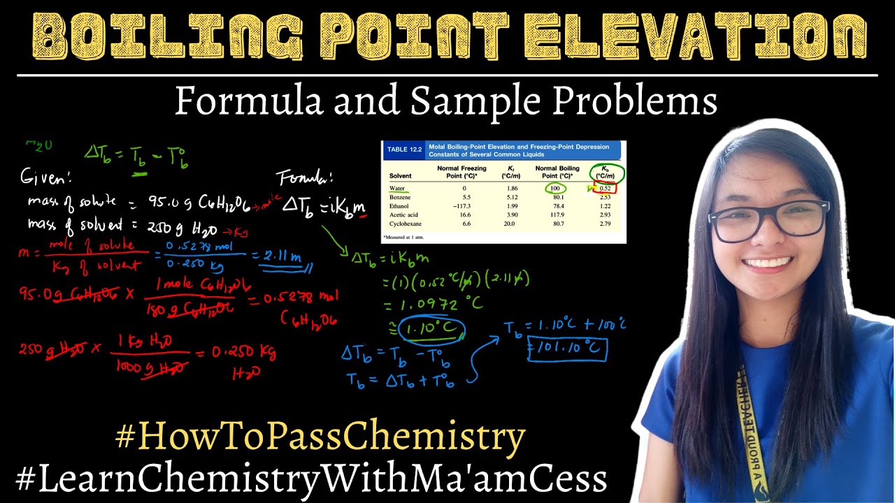 Boiling Point Elevation | Learn Chemistry with Ma'am Cess
