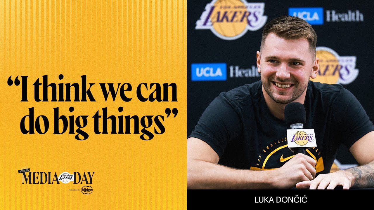 Luka Opens Up About Leadership + Expectations | Lakers Media Day 2025