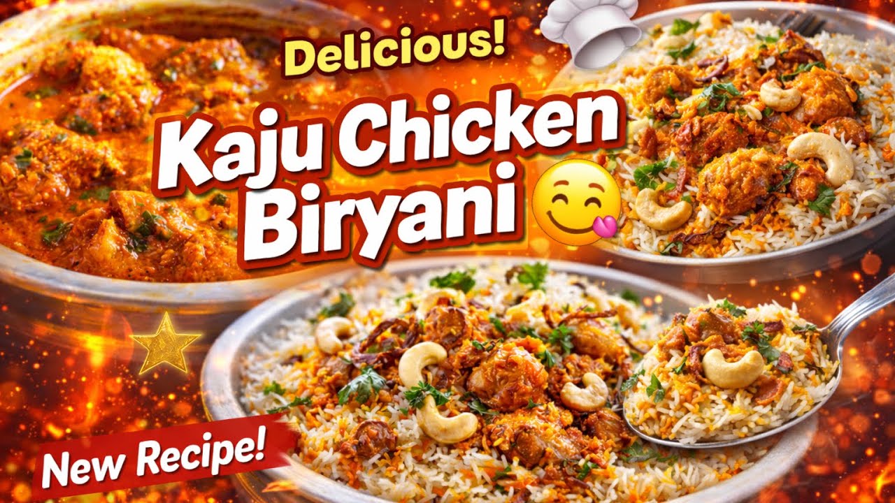 Kaju Chicken Biryani Secret Recipe 🍗| Restaurant Style at Home 😋
